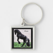 Friesians Rock Keychains