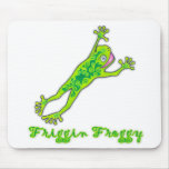 Friggin froggy mouse pad
