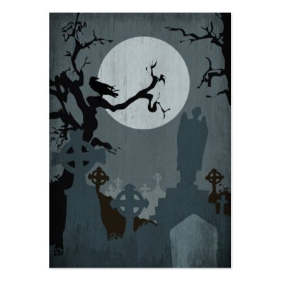 Fright Night Gift Tag Business Cards by holidayparade