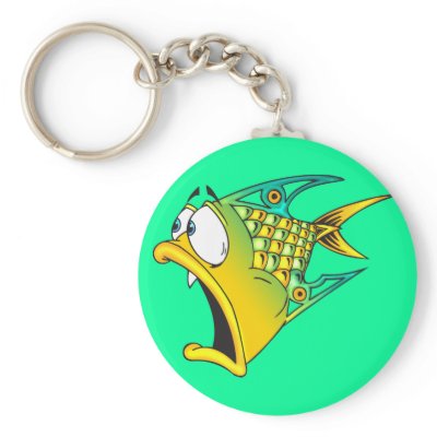 Frightened Fish Keychains by sagart1952