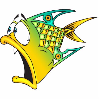 Frightened Fish Cut Outs by sagart1952