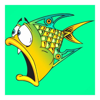 Frightened Fish Print by sagart1952