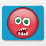 Frightened Red Mouse Pads