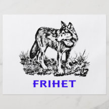 Frihet - Wolf i vildmarken Flyerdruck