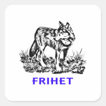 Frihet - Wolf i vildmarken Sticker