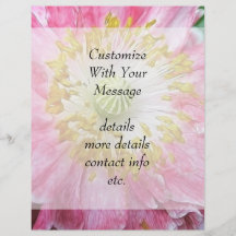 Frilly Pink Poppy Personalized Flyer