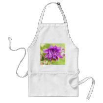 Frilly Purple Aquilegia (Columbine) Apron