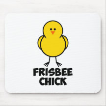 Frisbee Chick Mousepads