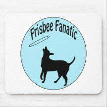 frisbee fanatic shirt mousepad