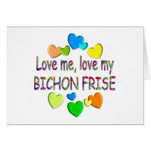 FRISE DE BICHON CARTES DE VŒUX