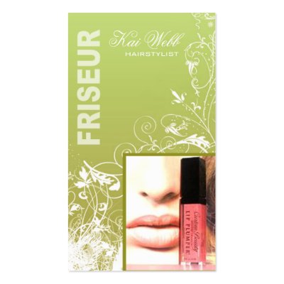 Friseur Salon I Beauty Spa Hair Stylist Makeup Business Card by StylishBusinessCards