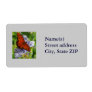 Fritillary Butterfly, Blue FLowers Shipping Labels