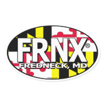 FRNX Maryland Flag Decal Oval Stickers