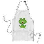 Frog Amphibian Green Frogs Cute Cartoon Animal Aprons