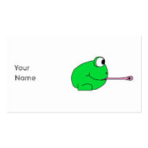 Frog and Fly. Business Card Template