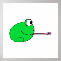 Frog and Fly. Poster