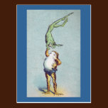 Frog Balancing Act Vintage postcards