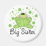 Frog Big Sister Refrigerator Magnet