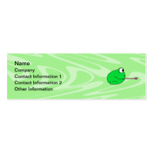 Frog Catching a Fly. Business Card Templates