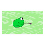 Frog Catching a Fly. Business Cards
