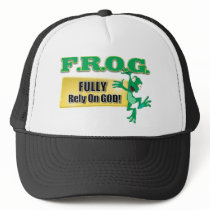 FROG CHRISTIAN ACRONYM FULLY RELY ON GOD MESH HAT