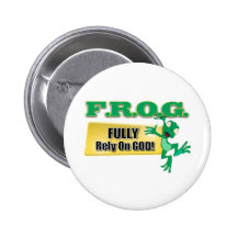 FROG CHRISTIAN ACRONYM FULLY RELY ON GOD PINS