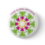Frog Flower Pin