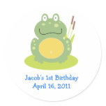 FROG FROGGY Baby Shower or Birthday Favour Sticker