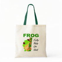 FROG, Fully rely on God Canvas Bag