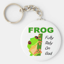 FROG, Fully rely on God Keychains
