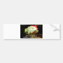 FROG HUMOR 2 BUMPER STICKER
