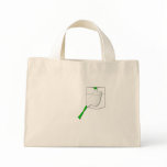 Frog In A White Pocket Canvas Bags