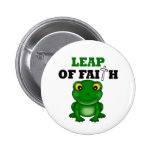 Frog Leap Of Faith Pinback Button