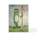 Frog Line Card I'm Sorry Please Forgive Me