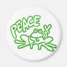 Frog of Peace Refrigerator Magnets