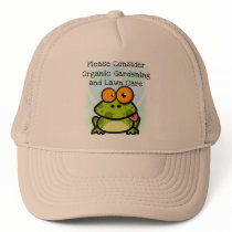 Frog Organic Gardening T-shirts and Gifts Trucker Hat