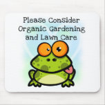 Frog Organic Gardening T-shirts and Gifts Mousepads