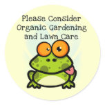 Frog Organic Gardening T-shirts and Gifts stickers