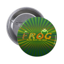 FROG PINBACK BUTTONS
