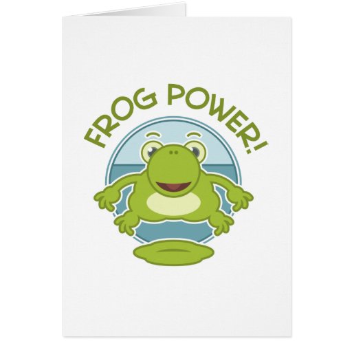 Frog Power Greeting Cards