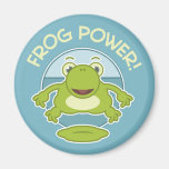 Frog Power Refrigerator Magnets