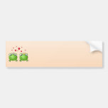 Frog Prince and Frog Princess, with hearts. Bumper Sticker