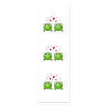 Frog Prince and Frog Princess, with hearts. Business Cards