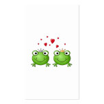 Frog Prince and Frog Princess, with hearts. Business Card