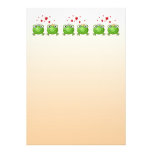 Frog Prince and Frog Princess, with hearts. Custom Invitation