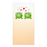 Frog Prince and Frog Princess, with hearts. Photo Cards