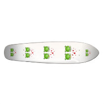 Frog Prince and Frog Princess, with hearts. Skate Board Decks
