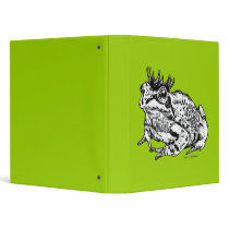 Frog Prince Vinyl Binders