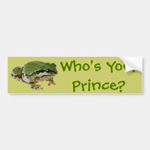 Frog Prince Bumper Stickers