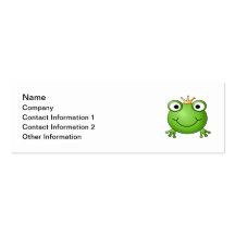 Frog Prince. Happy Frog. Business Cards